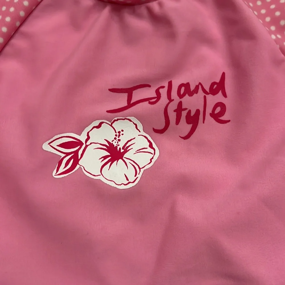 Circo pink with polkadots swim set